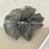 Novo scrunchie de gaze de nuvem com strass estrelado 2026 para mulheres, elástico de cabelo listrado de alta qualidade, acessório de cabelo elegante
