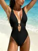 Traje de baño sexy de una pieza para mujer, moda transfronteriza europea y americana, en 8 colores, Ropa para mujer, Trajes de baño Aliexpress Lg446