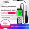 Hima anemômetro térmico AR866A saída de tubo linha direta anemômetro sonda haste dobra anemômetro USB