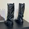 Calcetín de Tacón Grueso Hasta la Rodilla Botas de Caballero Mujer 2026 Invierno Más Vendidos Botas de Caña Larga Moda Retro Botas de Tacón