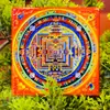Ímãs Magnéticos de Geladeira Culturais e Criativos, Presentes de Decoração Thangka Pintados à Mão, Presentes Populares de Lembrança de Viagem Xizang Lhasa de Celebridade da Internet