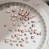 Set Mixto de Pedrería para Uñas con Base Plana Mismo Estilo que la Influencer Wen Jingling Súper Brillantes Mini Aurora Corazón Irregular Accesorios para Uñas