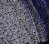 Tejido de Malla con Lentejuelas y Cuentas de Alta Resistencia Encriptado Vestido de Novia Vestido de Noche Tejido para Ropa Ancho de 1.5 Metros Tela de Encaje para Manualidades