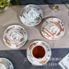 Conjunto de Xícaras de Café Feminino Super Bonito, Conjunto de Chá da Tarde Requintado Retro de Alta Qualidade, Caixa de Presente de Porcelana de Osso de Alta Qualidade