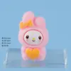 Nuevos adornos pequeños creativos y modernos de Sanrio flocado del fabricante, figuras lindas de resina, accesorios para llavero de micro paisajismo al por mayor