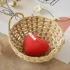 Poppy DIY Resina de Cristal Grande, Mediano y Pequeño Rejilla Escarchada Tejida Forma de Corazón Adorno para Velas Molde de Silicona