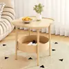 Mesa de noche simple para sala de estar y dormitorio de fábrica Mesa de café pequeña de fábrica Mesa redonda pequeña para sofá Estante de almacenamiento de lujo ligero Jialei De Zhu