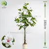 Árbol de Magnolia Artificial de Alta Gama con Plantas Verdes en Maceta Árbol Falso para Interiores Árbol de Magnolia Grande de Pie para Sala de Estar Adornos Decorativos