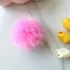 Bola de Pelo de Imitación de Zorro 10 cm Accesorios de Piel Personalizados Bola de Peluche DIY Alta Elasticidad Piel Sintética Accesorios Decorativos Artificiales Bola Redonda