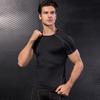 Traje de Entrenamiento Deportivo de Fitness para Hombre PRO Ajustado de Manga Corta Ropa Elástica de Secado Rápido Camiseta de Manga Corta Ropa 1053