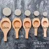 Molde de Madera para Hacer Pasteles de Luna Estilo Su de Fondo Plano, Pasteles Festivos, Bolos de Pasta de Frijol Rojo y Dumplings Verdes Sin Patrones, Forma Redonda Profundizada