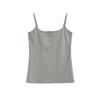 8057-Estilo Europeo y Americano Sexy Top Delgado sin Mangas para Mujer 2025 Nuevo Sexy Moda Versátil Envoltura de Pecho Tirantes