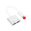 Adecuado para adaptador de auriculares Apple 3.5 Cabeza Redonda 8plus Apple 7 convertidor X carga escuchar música dos en uno venta al por mayor