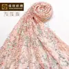 Estação Europeia Vestido Feminino Moda Bordado Estéreo Franja Contas Tecido Lantejoulas Tecido com Contas