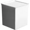 Caja de Almacenamiento de Escritorio de Oficina con Tapa Simple Tamaño Pequeño Cajón Clasificador de Desorden Caja Organizadora de Almacenamiento Plástico a Prueba de Polvo