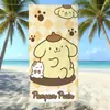 Toalla de Playa con Estampado de Perro Pudín de Sanrio, Absorbente de Agua, Secado Rápido, Fibra Ultrafina, Toalla de Baño para Vacaciones, Directo de Fábrica