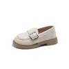 Mocasines Gruesos para Niños que Aumentan la Altura 2026 Nuevo Estilo Primavera Zapatos de Cuero para Niñas Estilo Británico Mary Jane Slip-On