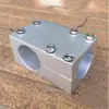 Conector de abrazadera tipo T separable soporte de eje óptico abrazadera cruzada abrazadera de tubería de tres vías aleación de aluminio acero tipo columna vertical y horizontal