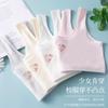 Ropa interior para niñas, Período de desarrollo de la pubertad de estudiantes de secundaria, Anti-exposición, Cómodo, Sujetador tipo chaleco sin varillas, Sujetador fino de verano