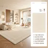 Tapete Creme Estilo Wabi-sabi Sala de Estar Novo Impermeável Resistente a Manchas Fácil de Limpar Passável Estilo Madeira Tapete de Quarto Uso Doméstico