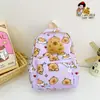 Mochila Escolar Fofa de Capivara para Meninos e Meninas do Jardim de Infância, Mochila de Urso de Desenho Animado Fofa de Grande Capacidade