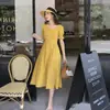 Novo Vestido Longo Coreano de Primavera e Verão, Estilo Vintage de Nicho, com Toque de Luxo, Doce e Elegante, Ajustado na Cintura, Emagrecimento e Estiloso