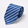 Corbata de Hombre Atada a Mano Larga Corbata Regular Accesorio de Vestimenta de Negocios Corbata de Moño Rayas Azules Rojas Puntos 8cm Al por Mayor