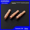 Máquina de solda com proteção de gás Songle Panasonic 200 acessórios para pistola de solda com proteção de gás biela de cobre dente externo assento do bico condutor