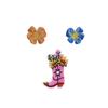 Patches Bordados em Computador com Flores e Borboletas Fofas, Patches de Tecido DIY para Bolsas, Acessórios de Roupa, Etiquetas de Tecido e Patches de Roupa