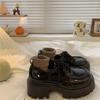 Sapatos Pequenos de Couro Estilo Britânico Retrô de Sola Grossa para Mulheres 2025 Outono e Inverno Novo Versátil Preppy Estilo Japonês Sapatos JK com Saias
