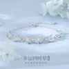 Collar Tichia Original con Borla de Trébol de Cuatro Hojas para Mujer Plata de Ley S925 Cadena para Clavícula Pequeña Fresca Circonio de Alto Brillo Flor