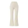 2026 Novo Estilo Garota Popular Calça Flare Slim de Cintura Alta Coreana com Forro de Lã, Alta Elasticidade, Engrossada, Emagrecimento, Calça Casual Estilosa