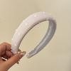 Faixa de Cabeça Roxo Suave com Aba Larga e Cabeça de Esponja Novo Sentido de Alto Padrão Verão Headwear de Compressão Capilar Faixa de Cabeça Elegante