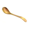 Cuchara de Titanio Puro, Cuchara de Flor de Hielo de Gama Alta, Cuchara de Café, Cuchara de Mesa para el Hogar, Cuchara para Condimentos, Vajilla para Acampar al Aire Libre, Cuchara para Sopa