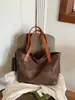Bolso Tote Retro de Moda Otoño 2026 para Mujer, Bolso de Hombro de Gran Capacidad para el Trabajo, Bolso de Mano de Color Sólido de Alto Valor