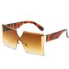 Gafas de sol sin marco de una pieza, populares entre Europa y América, gafas de sol de una pieza que combinan con todo, gafas de sol personalizadas de montura grande de moda para mujer