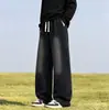 Jeans retro japoneses personalizados/estilo Hong Kong para hombre, corte recto holgado, pantalones anchos fluidos estilo papá, marca trendy de Instagram, estilo high street