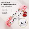Pulsera de Amistad para Fans de Festival de Música Popular Transfronterizo para Mujer, Juego de Pulseras Apilables de Múltiples Capas, Pulseras de Cuentas de Arcilla Suave