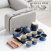 Juego de Té de Viaje para Exterior Traje Tetera de Cerámica Juego de Té Kung Fu Portátil Actividades de Negocios Regalo de Alta Gama