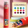 Lápis de Cor Coloridos à Base de Óleo de Madeira Mg para Crianças e Estudantes, Adequados para Iniciantes em Desenho Artístico e Colorir, Lápis de Cor Solúveis em Água e Apagáveis