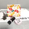 Bolsa para guardar labiales, bolsa con metralla de cierre automático, bolsa de almacenamiento, monedero para llaves y monedas, joyero, bolsa de cosméticos portátil