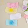 Accesorios Europeos y Americanos Transfronterizos para el Cabello Infantil Diadema Ancha Suave de Color Sólido Protección de la Fontanela Malla para Bebés Diadema para Bebé Flor