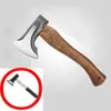 Machadinha de Marcenaria Forjada à Mão, Machadinha Manual Niman para Rachar Lenha, Machadinha de Osso para Exterior, Machadinha Doméstica com Cabo Longo, Machadinha para Cortar Madeira