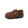 Zapatos Birkenstock para Niñas 2026 Otoño Nuevo Modelo Zapatos Planos Estilo Retro para Niños Zapatos Pequeños de Cuero para Niños Pequeños de Boca Baja Zapatos Individuales para Exportación