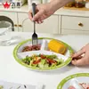 Plato Compartimentado Ligero Transfronterizo para Niños y Adultos, Plato de Desayuno para Uso Doméstico, Plato Dividido 211, Plato para Comer Saludable