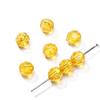6mm Acrílico Imitación Cristal Facetado Transparente Color Brillante Perla de Esquina Perla con Agujero Pasante Material para Pulsera Pulsera Collar DIY