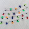 Decoración Navideña Cadena de Luces Pequeña Cuentas Redondas Pequeñas Galvanizadas Benceno Cadena de Bombillas Juguete Accesorios para Manualidades 0.8cm