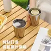 Taza de Café de Titanio Puro de Lujo Ligero, Resistente a la Corrosión, Diseño Simple, Antibacteriana, Resistente al Moho, Taza de Lavado para el Hogar, Taza de Agua para el Hogar, Vaso de Cerveza