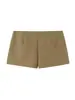 Ropa de mujer de venta caliente transfronteriza en Amazon para el otoño de 2026: Conjunto de dos piezas para mujer: chaqueta corta de trabajo con cuello alto y shorts de doble botonadura