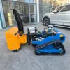 Fabricante de Máquina Integrada para Remoción de Nieve y Corte de Césped con Orugas Barredora de Nieve con Orugas Multifuncional con Control Remoto